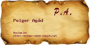 Pelger Agád névjegykártya